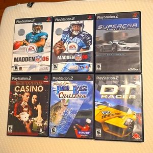 Bundle of (6) PlayStation 2 games
